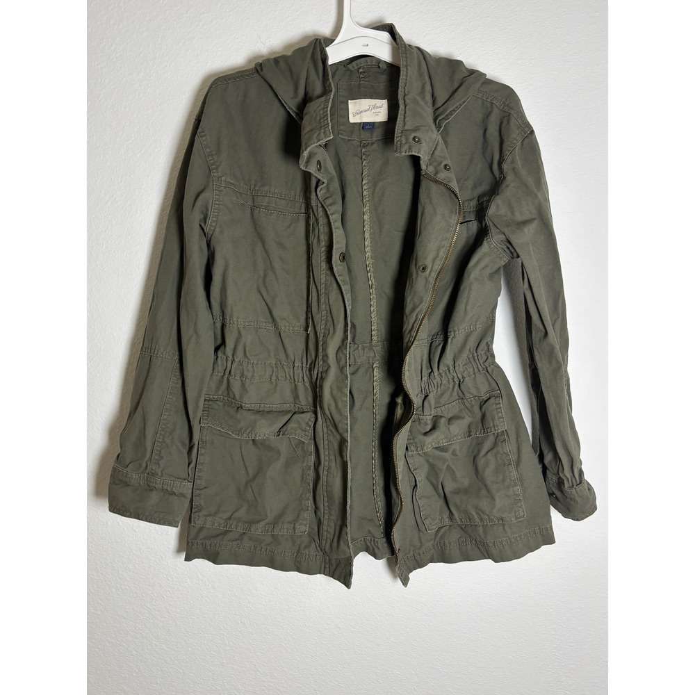 Universal Thread Olive Green Hooded Utility Anorak Jacket Womens‎ Large L
